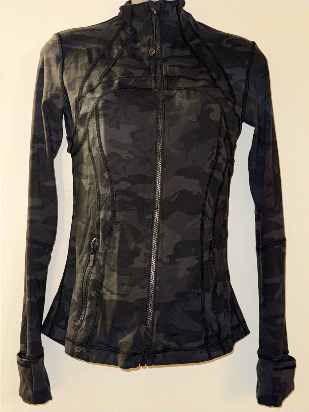 Lululemon define jacket Women’s Black Camo Zip-Up Jacket
